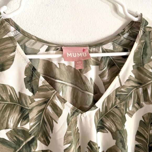 Show me your Mumu Tunic Green, beige Size Extra Large size  small - Picture 4 of 7